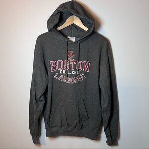Boston College Lacrosse Hoodie Men’s M Charcoal Gray Champion Sweatshirt